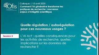 Miniature : SESSION 3 part 1 ColloqueOfis2025