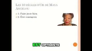 Miniature : Les 10 Règles d'Or de Maya Angelou 🌟💫