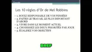 Miniature : Découvrez les Règles d'Or de Mel Robbins ✨