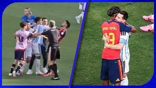 Miniature : The reason Paredes lost his temper, what Messi and Yamal said to each other after the game