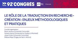 Miniature : René Lemieux - L’évaluation du mémoire de recherche-création en traductologie (6 mai 2025)