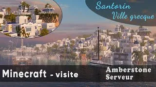 Miniature : Minecraft - visite de Santorin (ville Grecque)