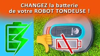 Miniature : Changer la BATTERIE d'un robot tondeuse GARDENA + Lames