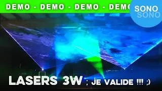 Miniature : SONO : Première sortie des Lasers 3W !