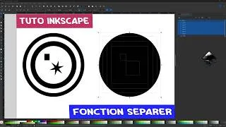 Miniature : Tuto Inkscape Nouvelle Fonction Séparer.. Ca m'a changé la Vie!!
