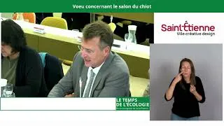 Miniature : Le 13 octobre au conseil municipal je portais un voeu sur le salon du chiot