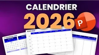 Miniature : Calendrier 2026 pour PowerPoint à télécharger gratuitement