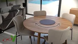 Miniature : On fait une table ronde à plateau tournant !