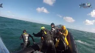 Miniature : Man Overboard (MOB) : exercice réel de récupération en mer agitée