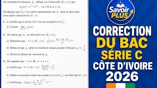 Miniature : CORRECTION DU BAC SÉRIE C CÔTE D'IVOIRE SESSION 2026