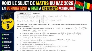 Miniature : Sujet susceptible de sortir au BAC session 2026