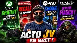 Miniature : 🚨 Xbox Cloud GRATUIT 🎮 Nintendo recalé ⚖️ EA choque 💸 Halo en plein fiasco 😱 L'ACTU JV en BREF !🎮