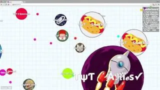 Miniature : Best moments and destroying teams in Agar.io fr