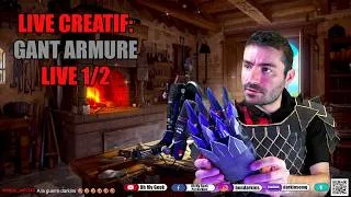 Miniature : LIVE CREATIF On forge un Gant en armure en carton 1/2