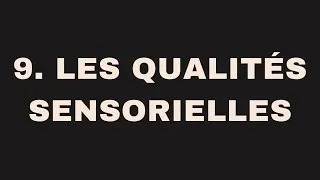 Miniature : LES QUALITÉS SENSORIELLES