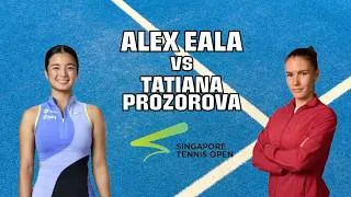 Miniature : Alex Eala vs Tatiana Prozorova | Singapore Open 2026 Round 2 1st Set #alexeala #tennis #wta