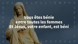 Miniature : Je vous salue Marie, comblée de grâce   Chant catholique avec paroles pour le Carême et Pâques