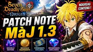 Miniature : SEVEN DEADLY SINS : ORIGIN | PATCH NOTE MàJ 1.3
