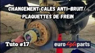 Miniature : Changement des plaquettes de frein et cales anti-bruit Origine Nissan Patrol Y60 GQ Y61 GU