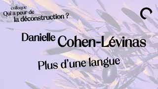 Miniature : Plus d’une langue – Danielle Cohen-Levinas