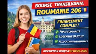 Miniature : BOURSE TRANSILVANIA ACADEMICA 2026 – MASTER EN ROUMANIE AVEC FINANCEMENT COMPLET !