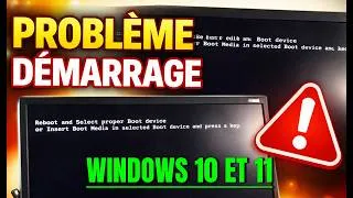 Miniature : PC BLOQUÉ au démarrage  Voici la solution au “Reboot and Select proper Boot device” 2026