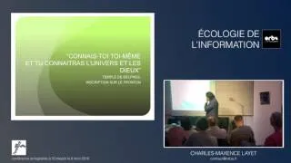 Miniature : Charles-Maxence Layet : Écologie de l'information : Cosmos et conscience de l'information ?