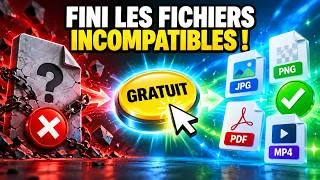 Miniature : Convertir N'IMPORTE QUEL fichier GRATUITEMENT sur Windows (sans site en ligne)