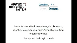 Miniature : Webinaire Etude longitudinale Santé au travail des vétérinaires