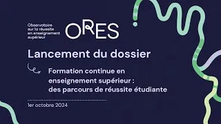Miniature : Lancement du dossier « Formation continue en enseignement supérieur »