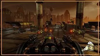 Miniature : Over Sand - Manjeamos una torreta en un dirigible acabando con roboces steampunk