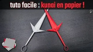 Miniature : Tuto : Comment faire un KUNAI en PAPIER ! (Origami Ninja)
