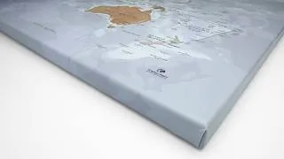 Miniature : Carte du Monde sur Toile Canvas – Élégance & Grand Format