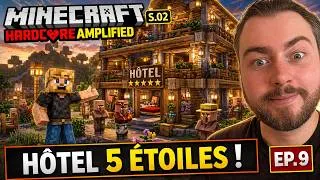 Miniature : Je construis un HÔTEL de LUXE pour mes PNJ ! (Minecraft Hardcore S2 #9)