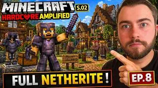 Miniature : Je passe enfin FULL NETHERITE sur ma survie HARDCORE ! (Minecraft Hardcore S2 #8)