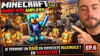 Miniature : Je survis à un RAID entier en difficulté MAXIMALE ? (Minecraft Hardcore S2 #6)