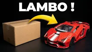 Miniature : Partie 1: je suis passé d'un simple carton en une Lamborghini ultra-détaillée.