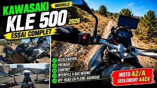 Miniature : 🔥 Kawasaki KLE 500 (2026) : La nouvelle REINE des trails A2 ? | Essai complet OFF-ROAD & Route