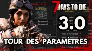 Miniature : 7 days - 3.0 - Nouveaux paramètres en détail + params let's play