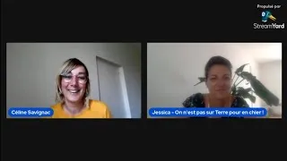 Miniature : Echange Partage avec Jessica Aulnois de "On n'est pas sur Terre pour en chier"