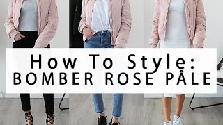 Miniature : How to style: Bomber jacket |  Comment porter le bomber rose