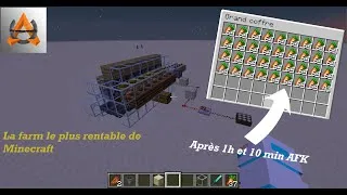 Miniature : La farm la plus rentable de Minecraft (carottes,patates,blé)