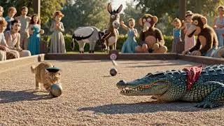 Miniature : Crocodile Thought He'd Win Against This Cat - BIG MISTAKE