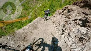 Miniature : ⚫️⚠️ Black Garden, la piste LA PLUS RAIDE du 2 Alpes bike park 🤯