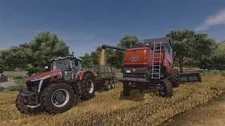 Miniature : Les premières moissons... Timelapse  #farmingsimulator25