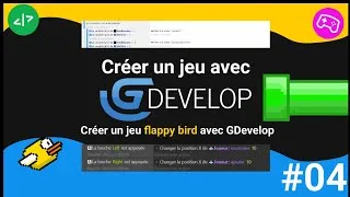 Miniature : TUTO : Créer un jeu avec GDevelop ! Ep04 : Un Flappy bird