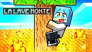 Miniature : SURVIVRE au DESSUS de la LAVE qui MONTE Sur Minecraft !