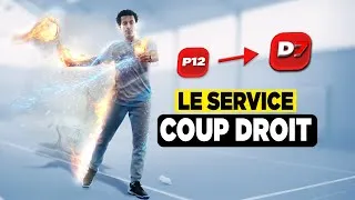 Miniature : Le service coup droit au badminton – de P à D