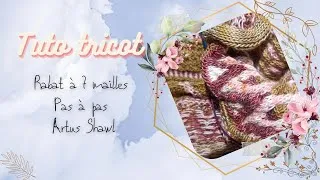Miniature : Tuto tricot : rabat Artus Shawl 