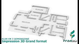 Miniature : Plan d'architecture 3D en impression 3D grand format
